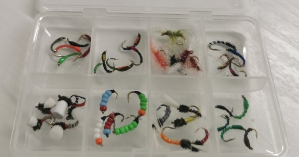 Gold Ribbed Black Epoxy Buzzer Trout Winning Fishing Flies